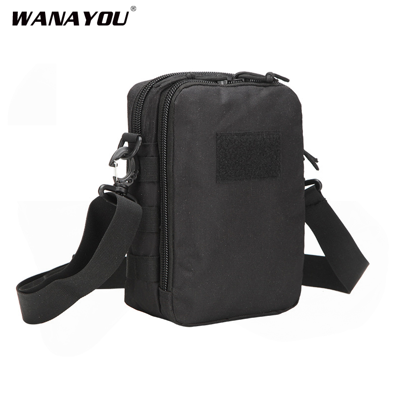 

800D Oxford Tactical Shoulder Bag,Outdoor Sports Bag Camping Hiking Trekking Molle Crossbody Bag 4 Colors, Random color