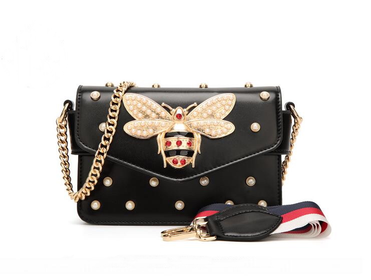 

Hi Quality New Womens Color Splicing Shoulder Bags Little Bee Bags Fashion Designers Handbag Casual 2023 handbags, Red