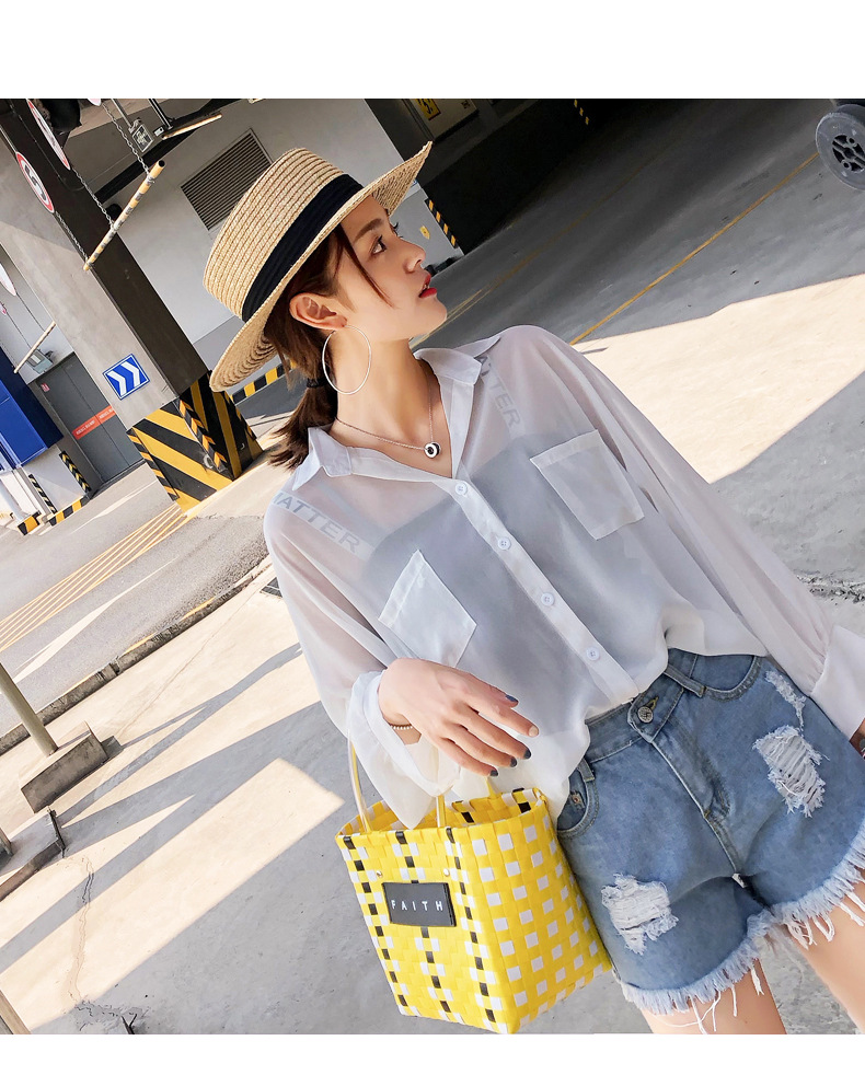 

Womens Designer Casual Sunscreen Clothing Long Sleeve Womens Mid-length Fashion Harajuku Style Loose Coat Shirt New Arrive, White