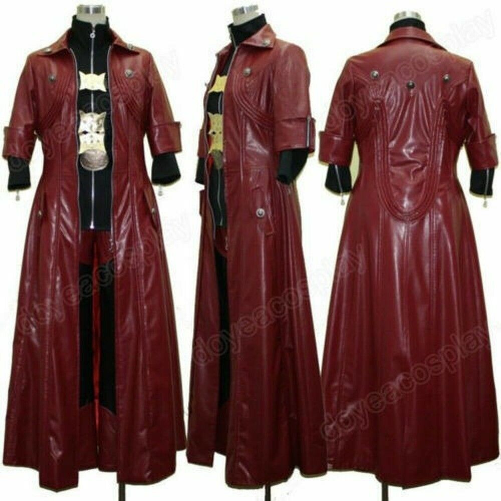

DMC Devil May Cry IV 4 Dante Halloween Cosplay Costume Outfit Coat Suit Full Set
