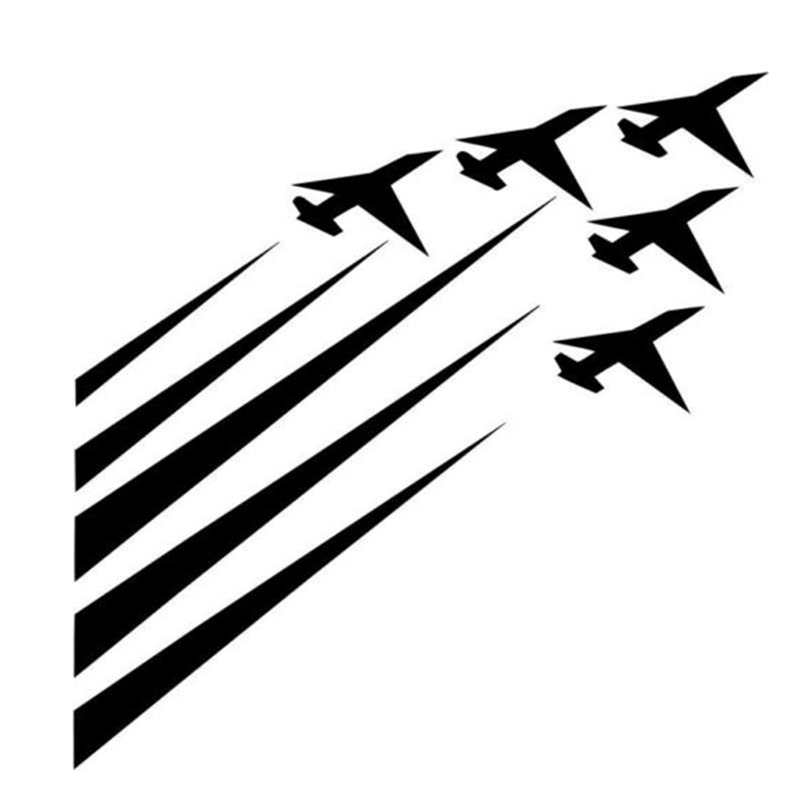 

15*15.1cm Jet Fighters Vinyl Decal Sticker Handsome And Cool Stickers Car Accessories Motorcycle Helmet Car Styling, Color