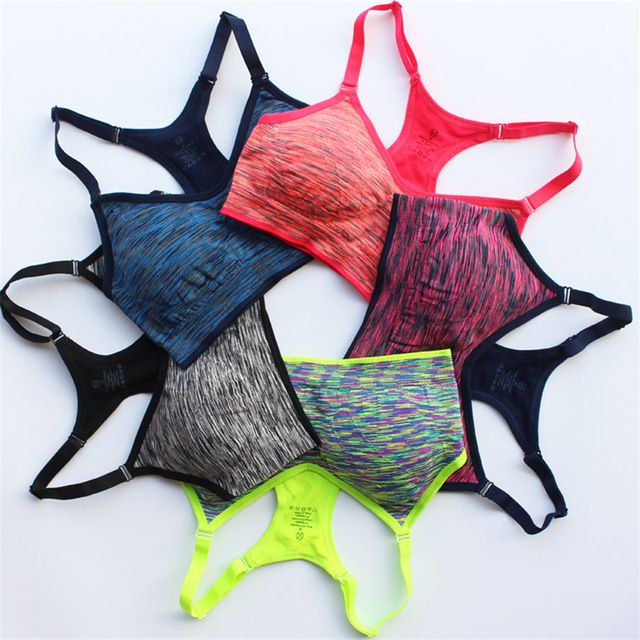 

Fitness Push Up Sports Bra for Womens Gym Running Padded Tank Top Athletic Vest Underwear Adjusted Soft Bra Top, Blue