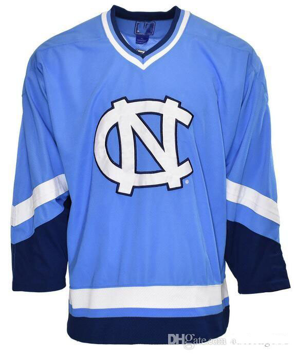 

size XXS-6XL Vintage North Carolina Tar Heels 90's STARTER Sewn NCAA Hockey Jersey Embroidery Stitched Customize any number and name Jerseys, As show