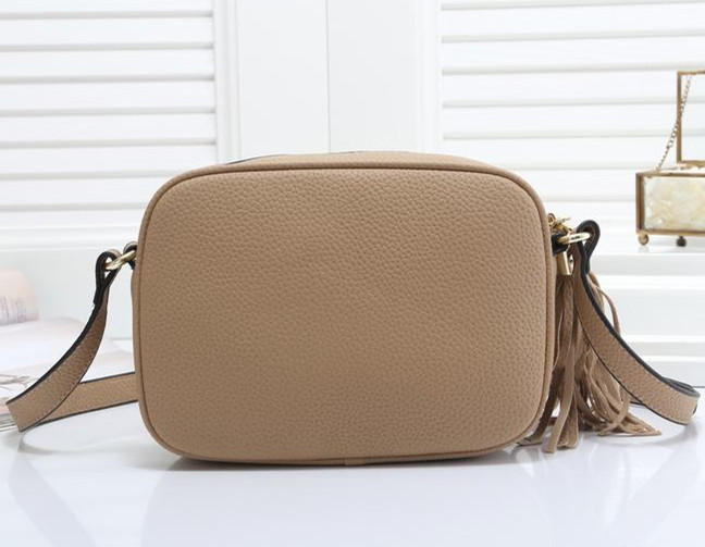 

Fashion Women Bag Shoulder Bag Tassel SOHO Disco Bags Ladies Tassel Litchi Profile Women Messenger Bag, Pink