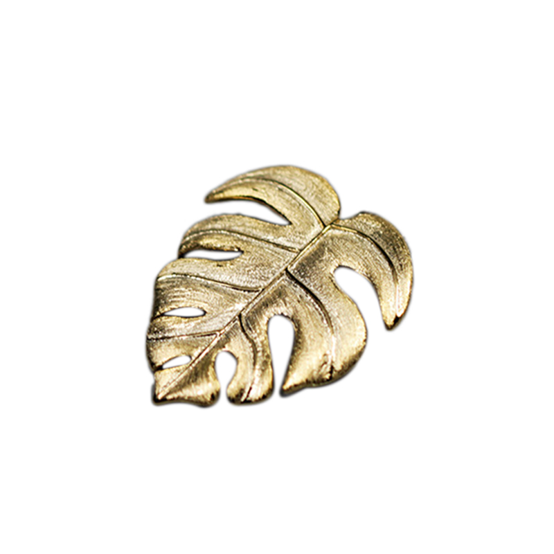 

925 Sterling Silver Handmade Fine Jewelry Monstera Leaves Design Pendant Without Necklace for Women Gift