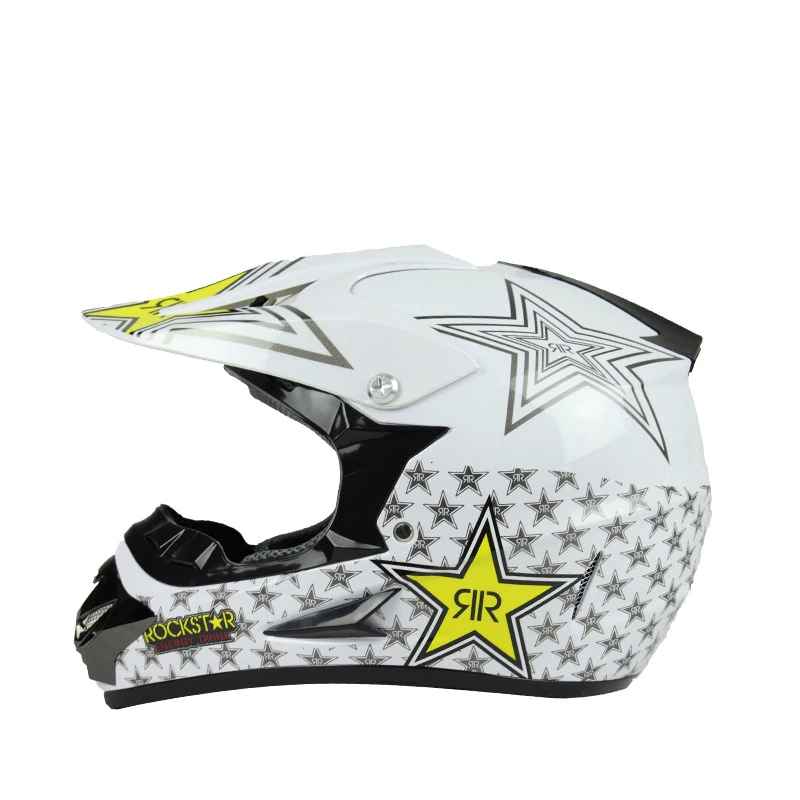 

hxlmotostore Rockstar motorcycle helmet ATV Dirt bike downhill cross capacete da motocicleta cascos motocross off road helmets