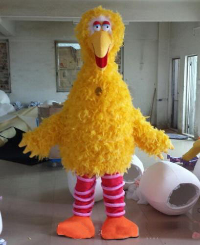 

2019 factory new Luxury Plush Yellow bird Mascot Costumes Movie props show walking cartoon Apparel Birthday party, As pic
