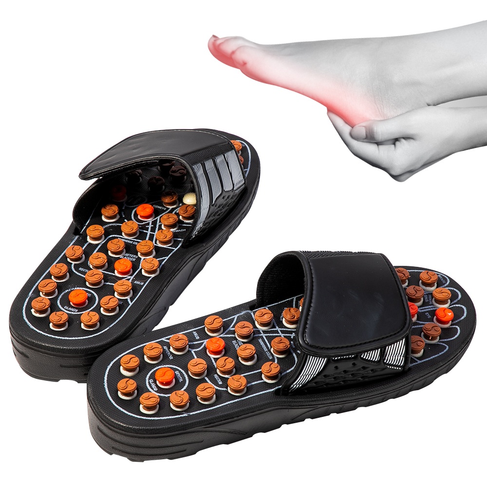 

Hot Foot Massage Slippers Acupuncture Therapy Massager Shoes For Foot Activating Reflexology Feet Care Massageador Sandal