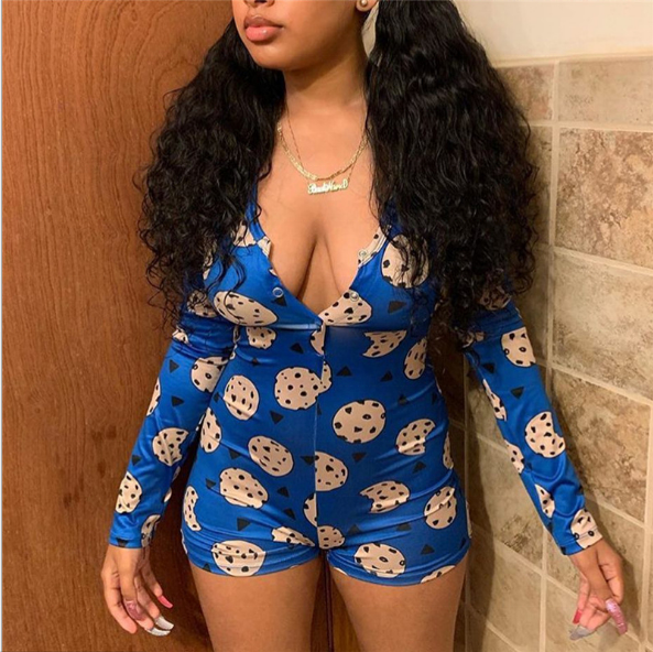 2020 Custom nightwear pajama baddie onsies adult sexy onesies and bodysuit for women