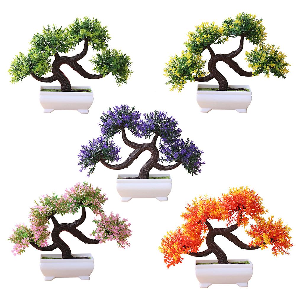 

Artificial Plant Tree Bonsai Fake Potted Ornament Home Hotel Garden Decoration