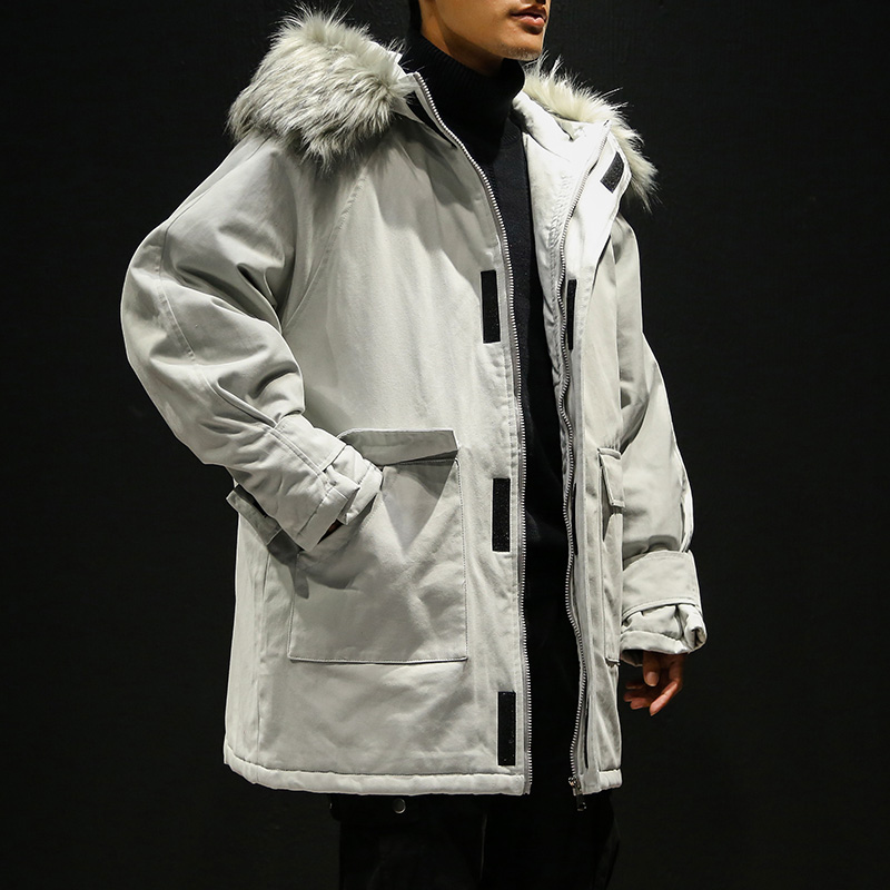 

NEW 2019 Men Winter Hooded Down jackets Loose Winter Coats Male Large Size Long Warm Parkas Outwear Casual Jackets 5XL, Black