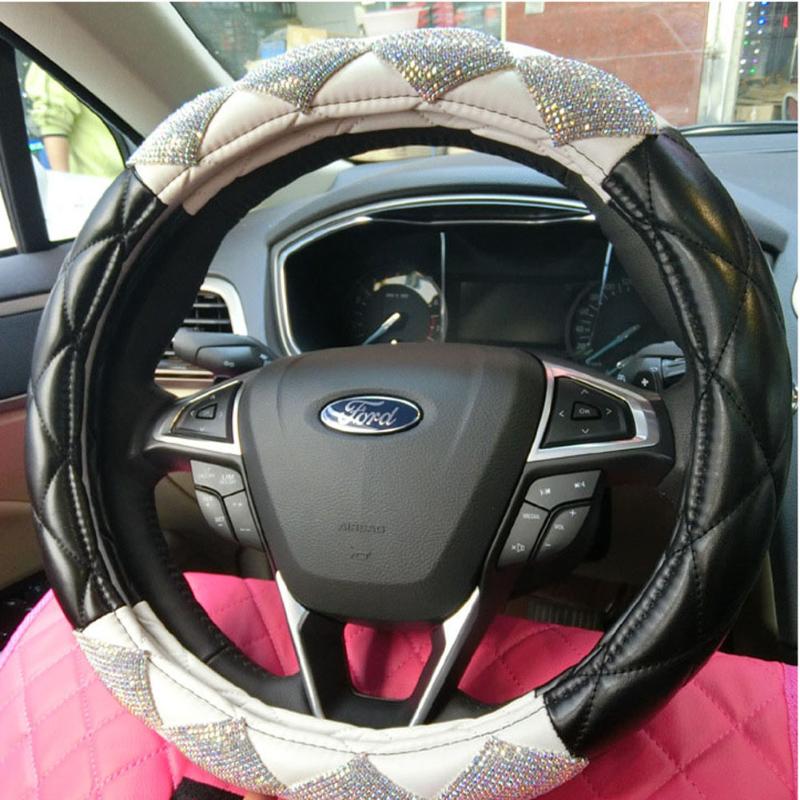 Zebra Rayas Felpa Antideslizante Cubierta del Volante del Coche 38 Cm 15 Pulgadas