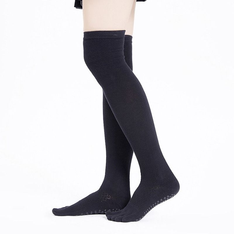 

High Socks For Women Cotton Keep Warm Non-slip Over Knee Printing Plasticity Comfortable Swear The New Style in Winter Socks, Black
