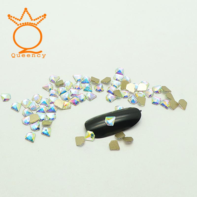 

Different Shape Non Hotfix Flatback Rhinestone Crystal Clear AB Color 12Pcs/Bag Rhinestones Of Different Shapes Nail Decoration