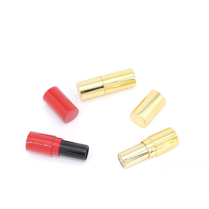 

9mm Plastic Empty Lipstick Tube High Quality Lip Bottle Round Cosmetic Packing Container Red Lip Stick Tube 50Pcs/Lot