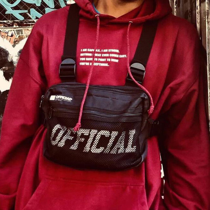 Designer Fashion Chest Rig Bag Waist Bags Man And Woman Chest Pack Streetwear Functional Waist Packs Phone Pocket Adjustable Vest Bag
