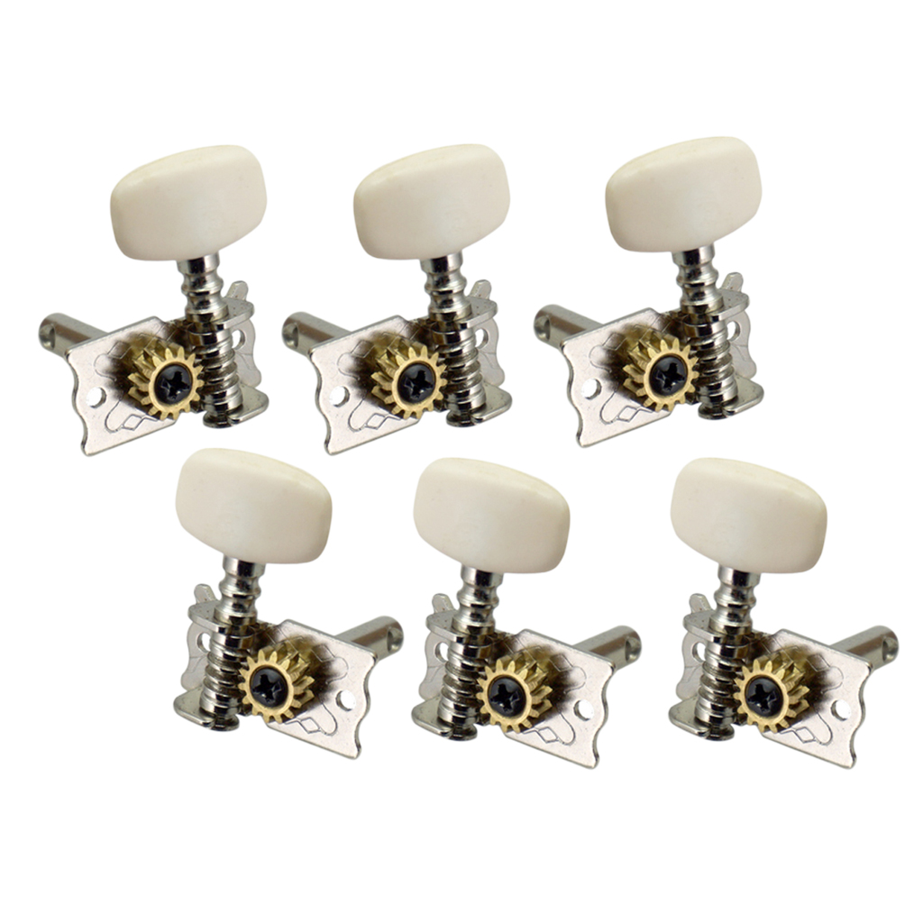 

6 Pieces Open Gear Guitar Tuning Pegs Tuners for Acoustic Classical Guitar