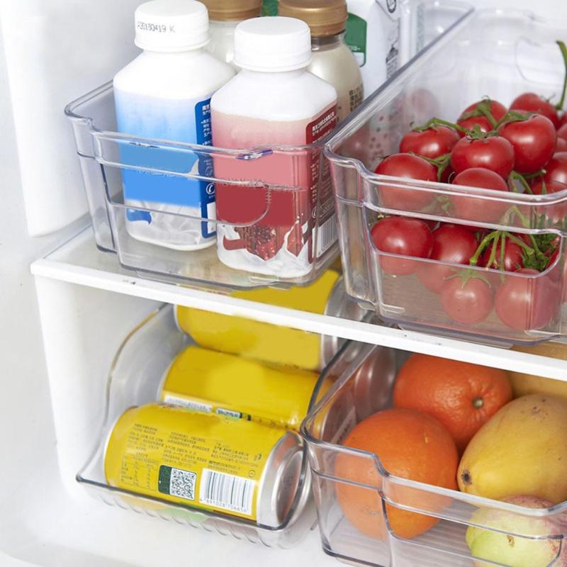 

Can Be Stacked Storage Box Refrigerator Plastic Storage Box Rectangular Noodles Vegetable Fruit Kitchen