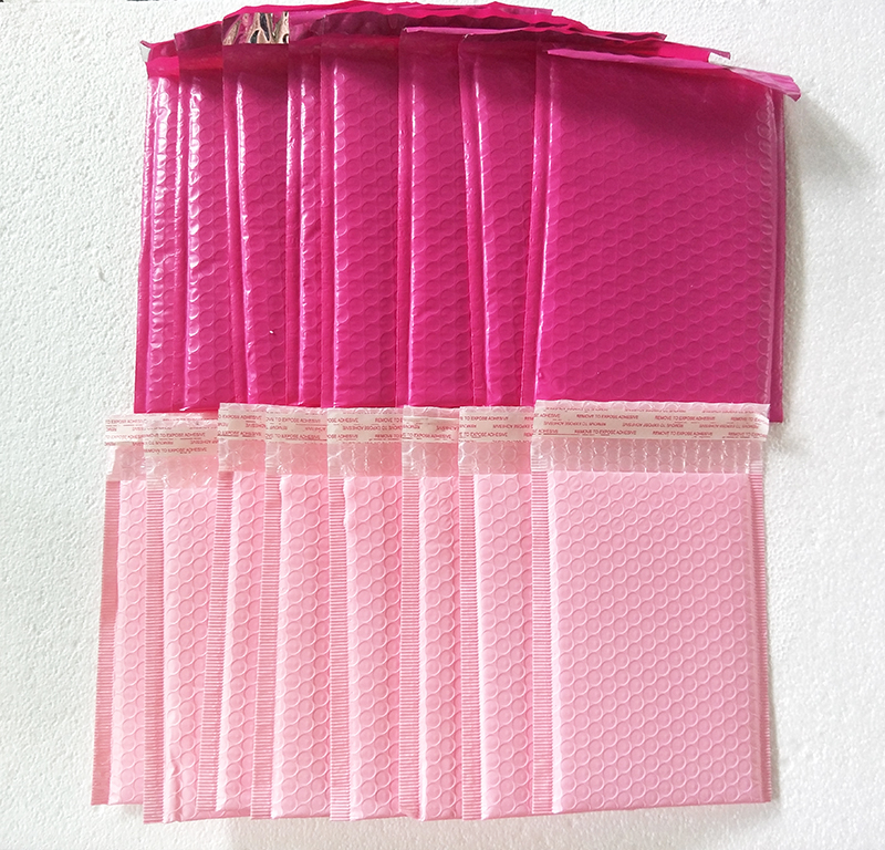 

25pcs/lot Light pink / Rose pink Poly bubble Mailer envelopes padded Mailing Bag Self Sealing for gift package