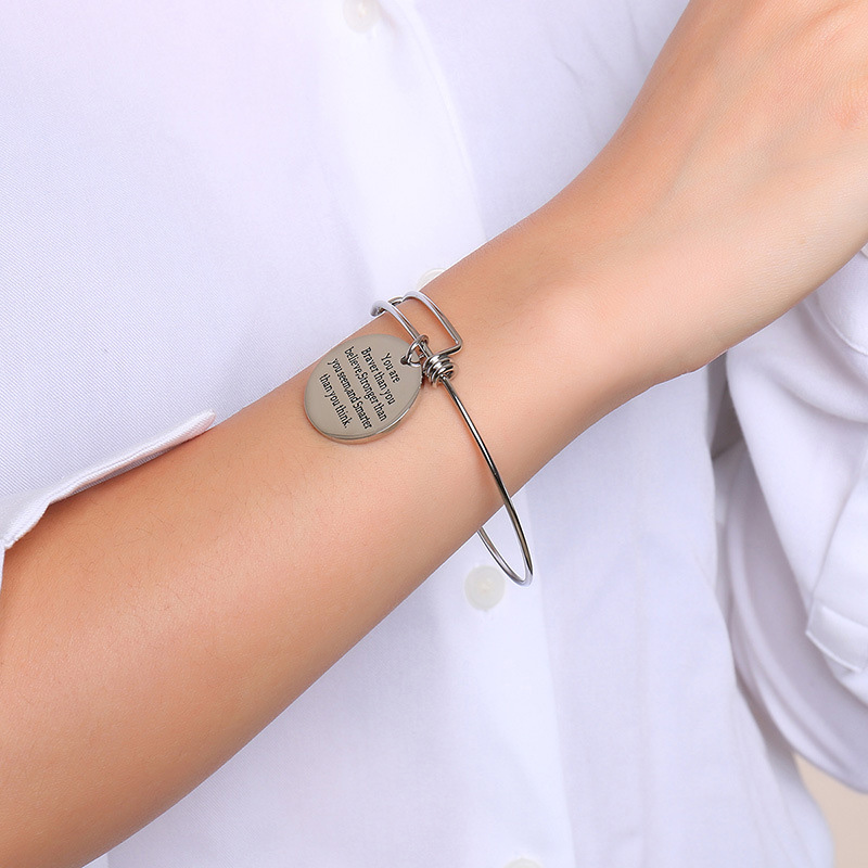

Link, Chain Adjustable Bracelet Womens Stainless Steel Round Ccessories Original Bracelets Silver Braslet Female Accessories
