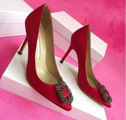 

Casual Shoes 2023 high quality Designer Party Wedding Shoes Bride Women Ladies Sandals Fashion Sexy Dress Shoes Pointed Toe High Heels, Red