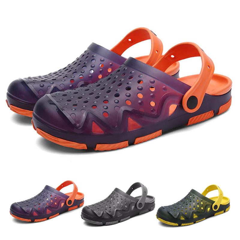

New Men Sandals Summer Flip Flops Slippers Flats Shoes Outdoor Beach Casual Shoes Male Sandals Water Sandalia Masculina, Yellow