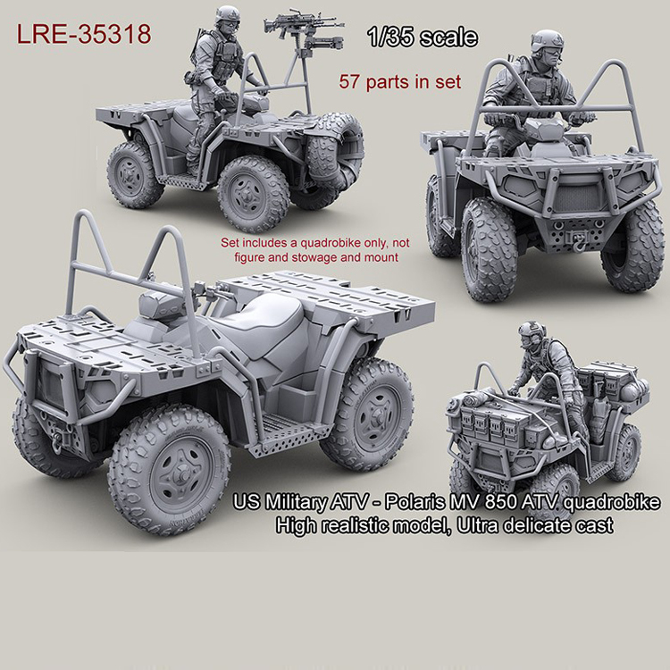 

1/35 resin model kit US Military ATV - Polaris MV 850 ATV quadrobike (only Car) unpainted and unassembled Free shipping 311G Y190530