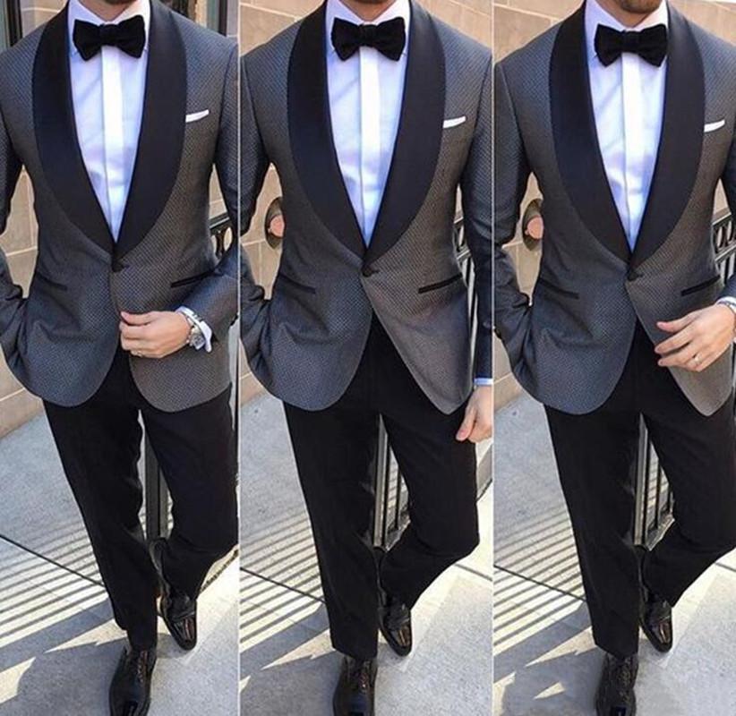 

MyLoddy Custom Made Gray Groomsmen Suits Cheap Two Piece Mens Wedding Suits Slim Fit Wedding Tuxedos for Men (Jacket+Pants, Beige