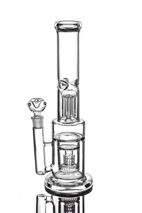 

13.8 Inchs Tall Big Straight Tube Bong Beaker Bong Heady Dab Rigs With 18mm Bowl Joint Hookahs