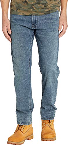 

Mens Five-Pocket Jeans in Haze Wash, As pic