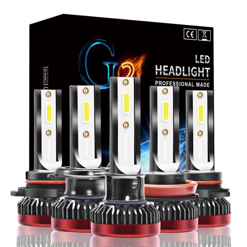 

2 Pcs Mini LED Headlights H7 H8/H9/H11 9005 9006 9012 Car LED Headlights 76W 8000ml 6000K Headlight Kit IP68 Waterproof Dropship