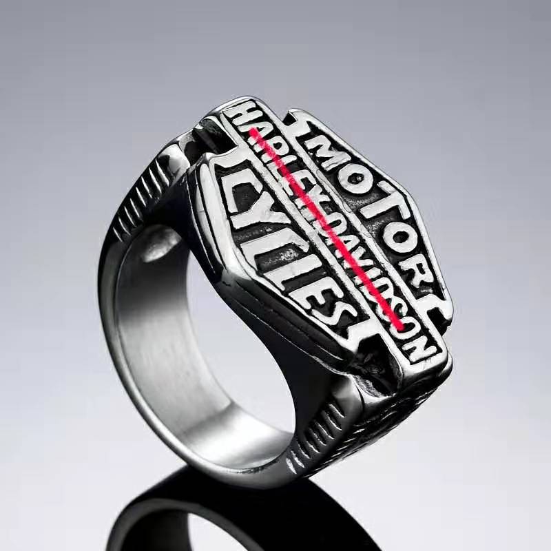 

jewelry titanium steel fashion men's Pendant Harley Motorcycle ring
