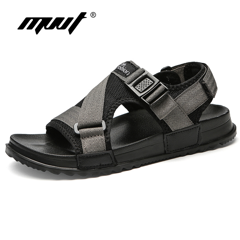

New Summer Men Sandals Fashion Design Breathable mesh Casual Beach Shoes Men Soft Bottom Outdoor Sandals Summer Flip Flops, Black