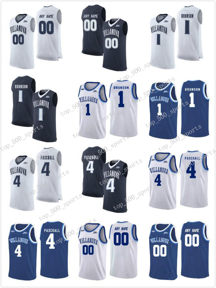 

Custom Basketball Jerseys Villanova Wildcats White Any Name Any Number Navy Blue #10 Donte DiVincenzo Stitched NCAA College S-3XL, Colour 3