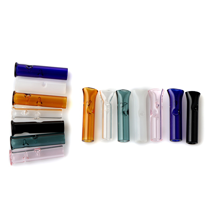 

Mini Glass Filter Tips for Dry Herb Tobacco RAW Rolling Papers With Tobacco Cigarette Holder Thick Pyrex Glass Filter Tips For Dab Rigs
