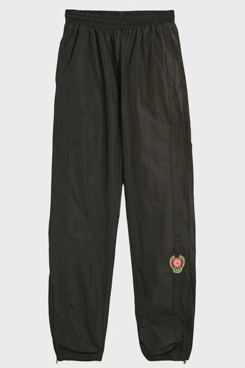 

Mens Pants SEASON5 CALABASAS Badge Shield Wheat Ear Embroidery Woven Pants Sweatpants Casual Fashion Fitness High Street Long Pants, Black