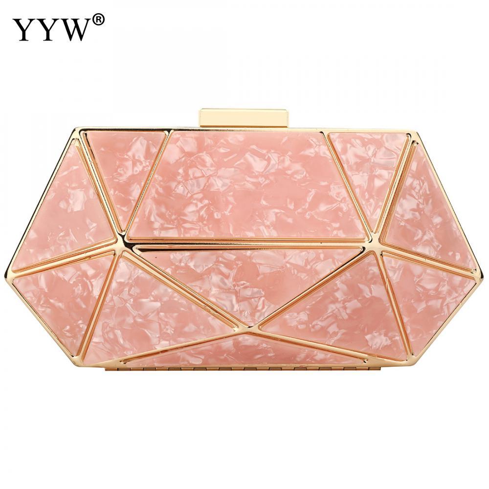 designer rose gold clutch bag