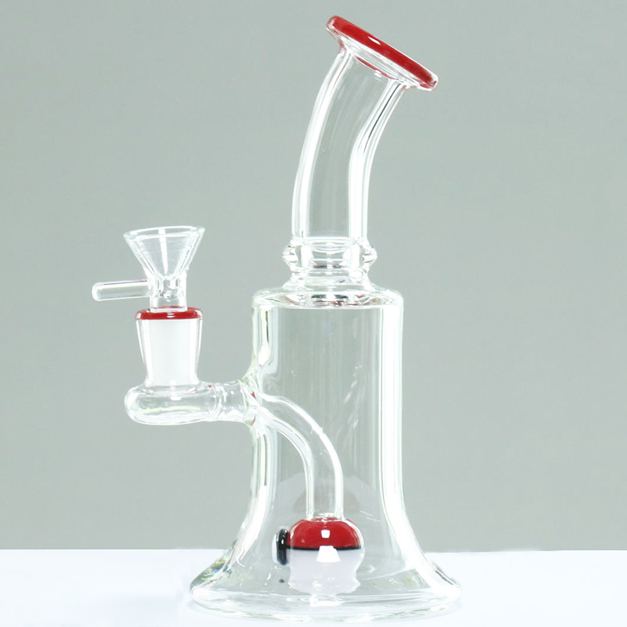 

Green Red Glass Bongs Water pipes downstem joint size 14.4mm Perc two Fuction Oil Rigs Glass Bongs Smoking Pipes 29cm