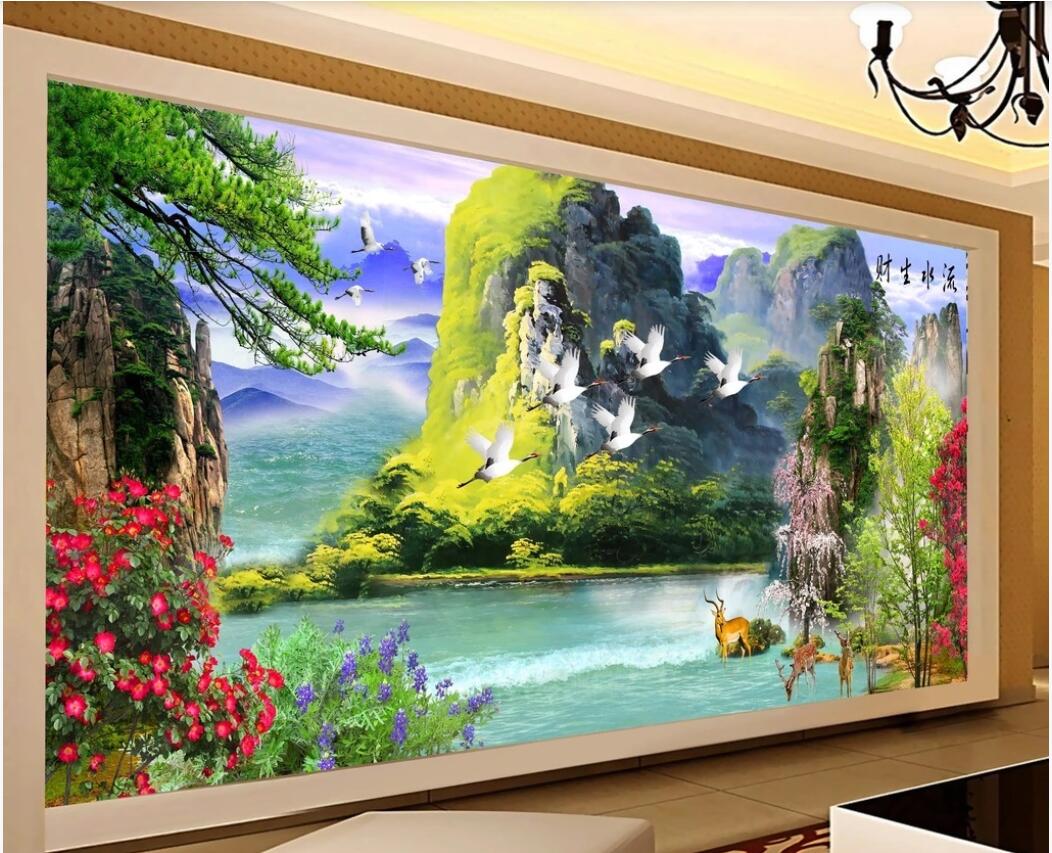 

3d wallpaper custom photo mural Quietly elegant warm romantic hd landscape background wall wallpaper for walls 3 d, Non-woven fabric