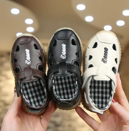 

Child Casual Sandals Summer New Boys Girls Beach Shoes Kids Sport Sandals Baby Toddler Shoes, Black