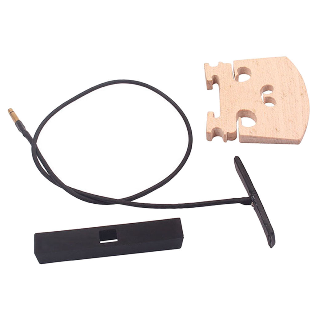 

Set of Violin Bridge Double Piezo Pickup Base Kit for Violin Bass Cello Parts Accessories
