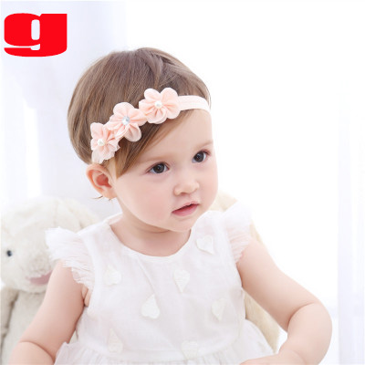 

Children Designer Headbands Girls Brand Accessories with Flowers and Ribbon 2020 New Fashion Style Novel Sweet Style Party Play Wholesale