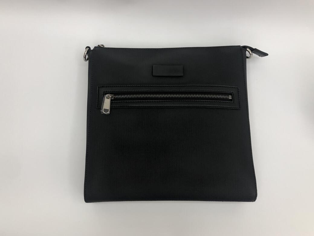 

New Genuine Leather Bags Crossbody Messenger Bag Leather Office Bags for Men Document Briefcase Travel Bags 4577, Black