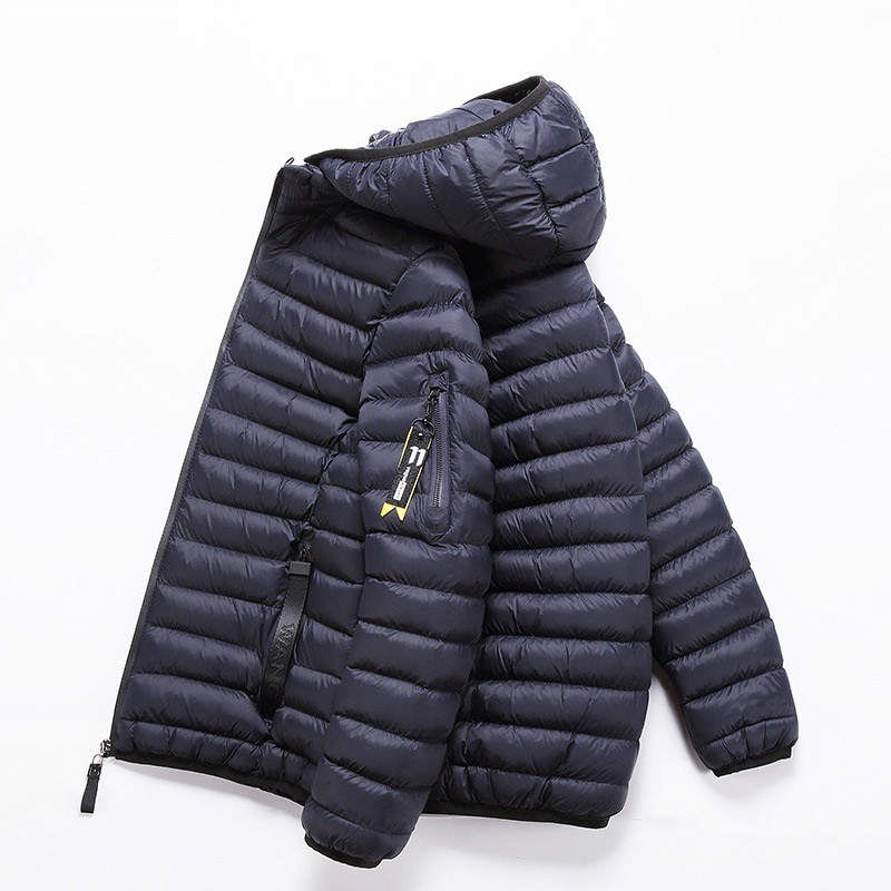

Men Winter Jacket Coat 2020 Mens Hooded Parka Warm Coat Casual Slim Fit Student Jackets Streetwear Parkas Headphone Decoration, Hq991 blue