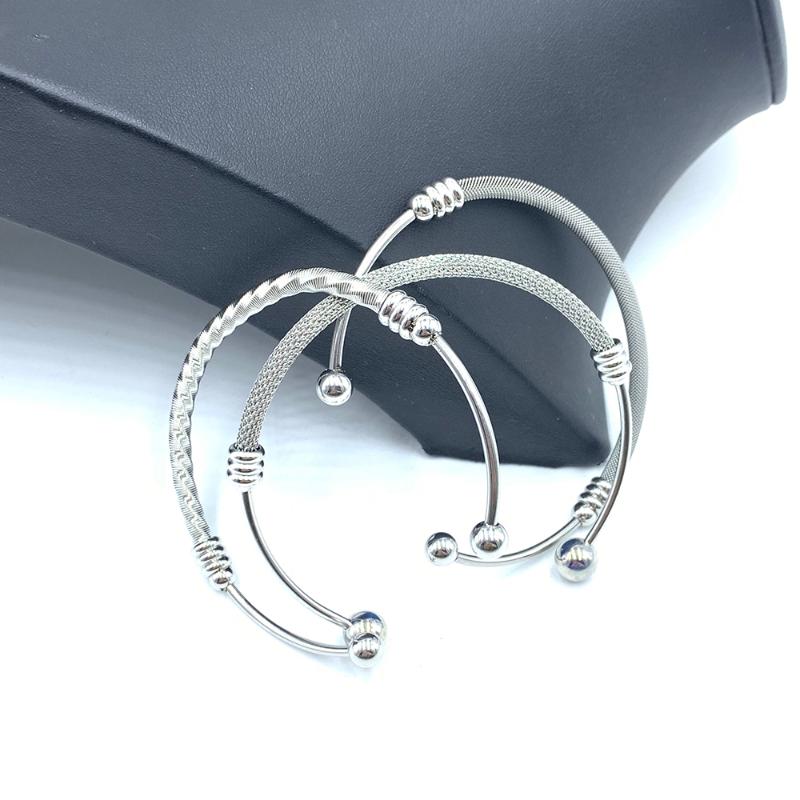 

Mesh Elastic 304 Stainless Steel Bracelet Adjustable Cuff Bracelets For Men Women Jewelry Bangles Gifts 2020 New Style