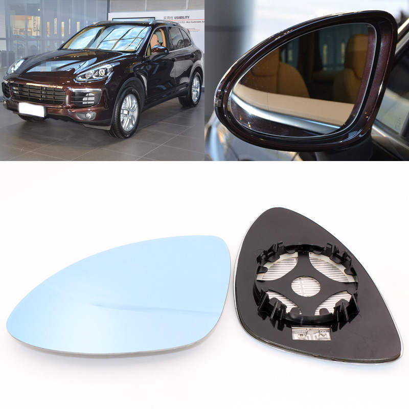 

For Porsche Cayenne large vision blue mirror anti car rearview mirror heating modified wide-angle reflective reversing lens