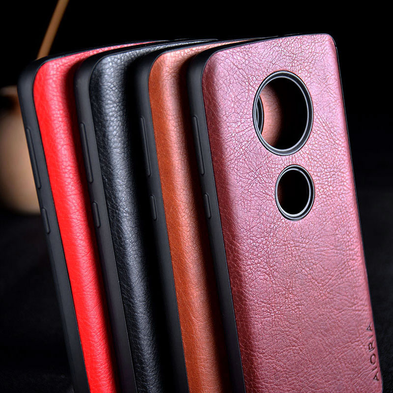 

Case for Motorola Moto G7 G6 G5S Plus funda luxury Leather Vintage litchi pattern capa cover for moto g7 g6 g5s plus case coque, Red