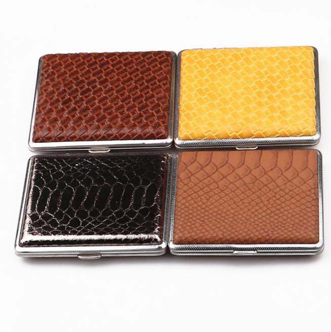 

Fashionable personality of 20 square leather cigarette boxes with exquisite cigarette protection boxes