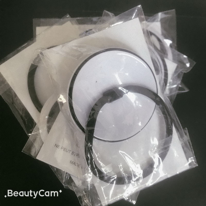 

4.8*4.8cm Black and white acrylic hair rope round double-layer hair ring head rope leather tendon tie hair clip fashion ornaments, Pink