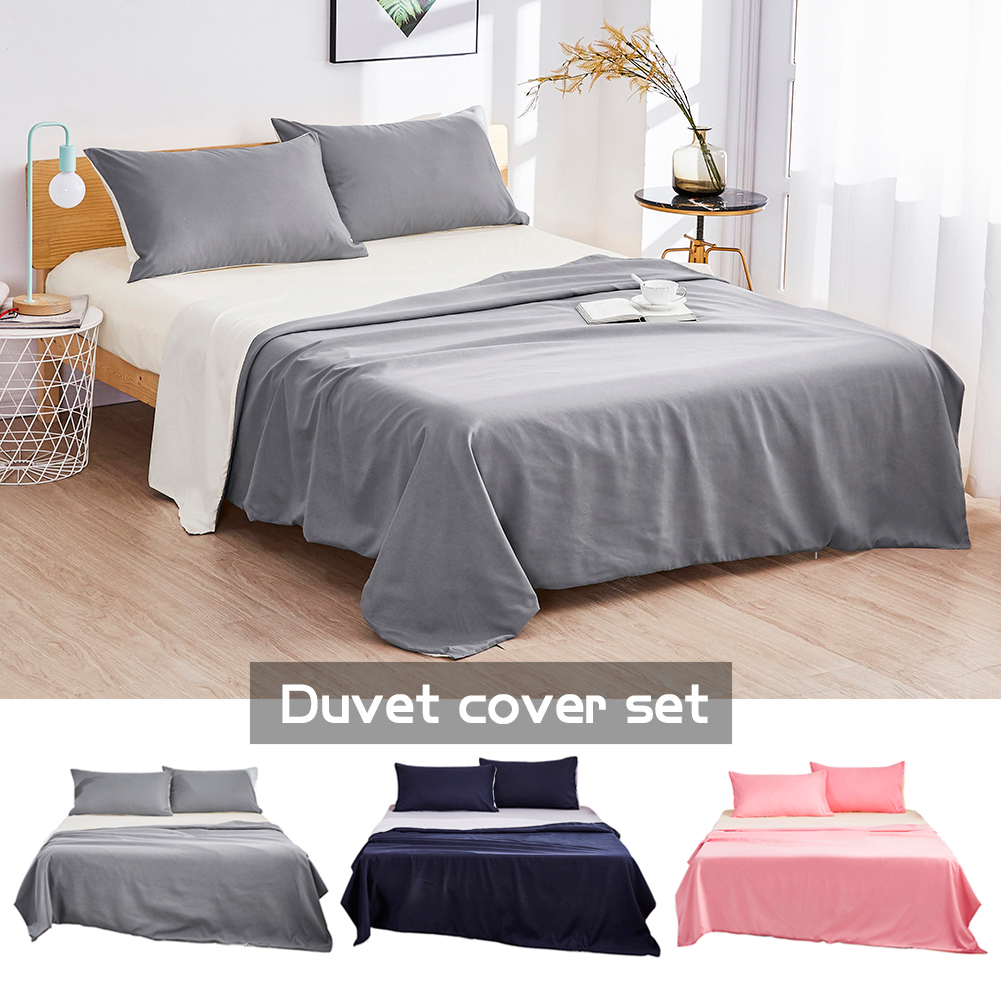 

Double-sided Duvet Cover Sets Solid Bedding Set Mattress Sets Edredones y Conjuntos De Ropa De Cama Quilts & Bedding Set, Eu double
